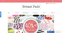Desktop Screenshot of breastpads.com